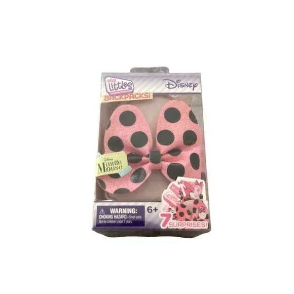 Disney‎ Minnie Mouse Real Littles Backpack Moose Toys Pink Glitter 7 Surprises