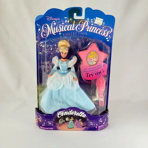 Vintage Disney Musical Princess Cinderella Doll 1994 Mattel 90s Y2K - Read