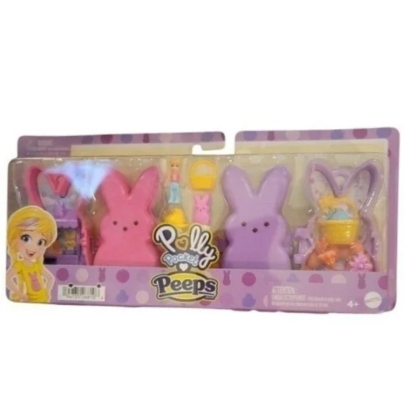 Polly‎ Pocket Peeps Playland 2 Pack NEW Easter Bunny Mini Playsets