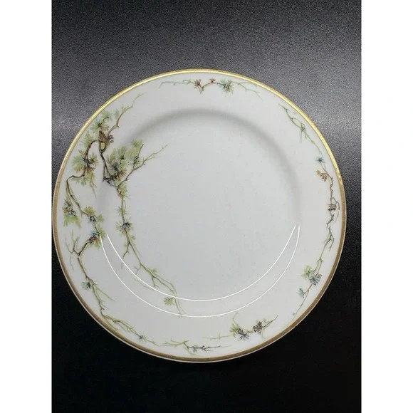 Vintage Haviland Limoge Salad Plate Woodland Arbor Vine