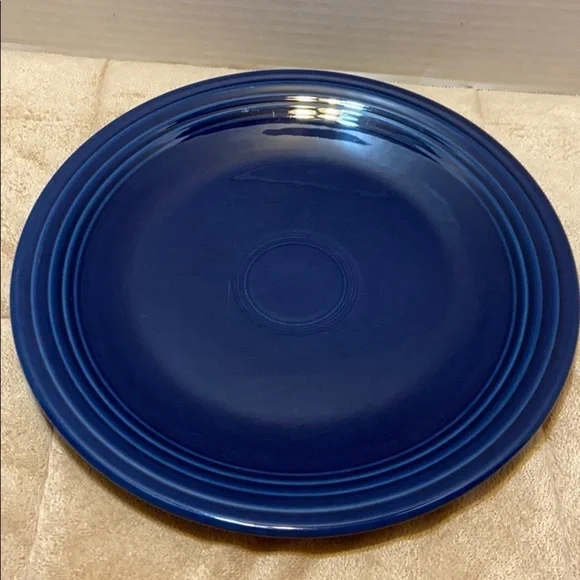 Fiesta Ware Round 12 inch blue Serving Pla…