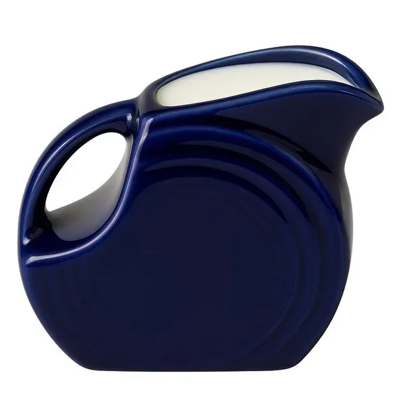 Fiestaware Fiesta CERAMIC Small Mini Disk Pitcher CARAFE Twilight Blue 5 OZ