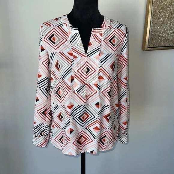 Tommy Hilfiger Geometric Pattern Blouse