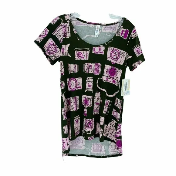 New Lularoe Short Sleeve Blouse XXS Classic Tee