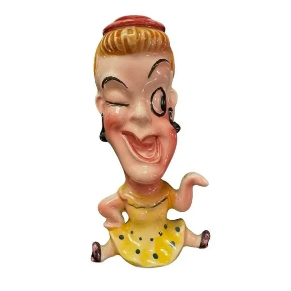 Vintage Dancing Odd Couple Lady Shaker