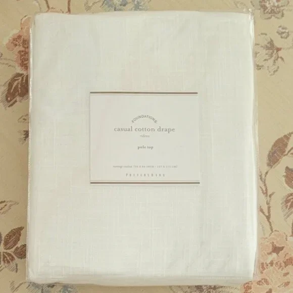 Pottery Barn Foundations Casual Cotton Drape Pole Top 50