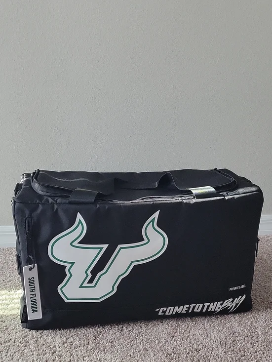 South Florida Bulls Black Travel Duffle Bag