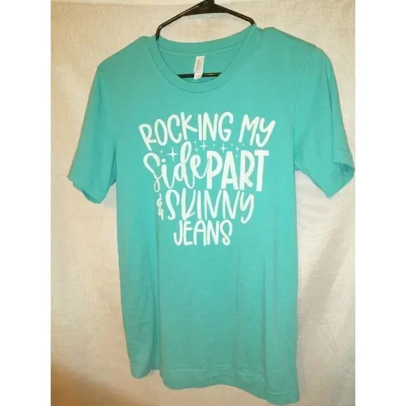 Bella + Canvas t shirt Women's Small With Slogan