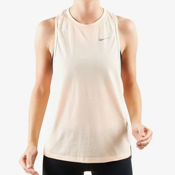 Nike Dri-FIT Tailwind Running Tank Peach – Women’s Size S