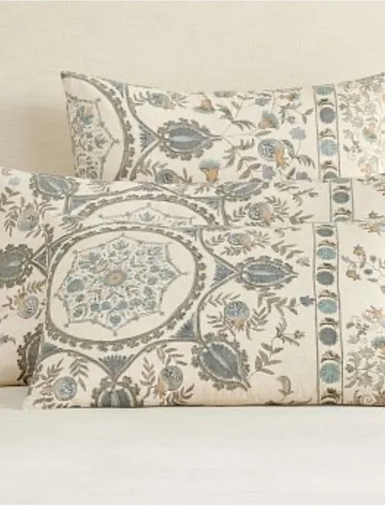 Pottery Barn Lilah Suzani King Pillow Sham 1 Sample NWOT