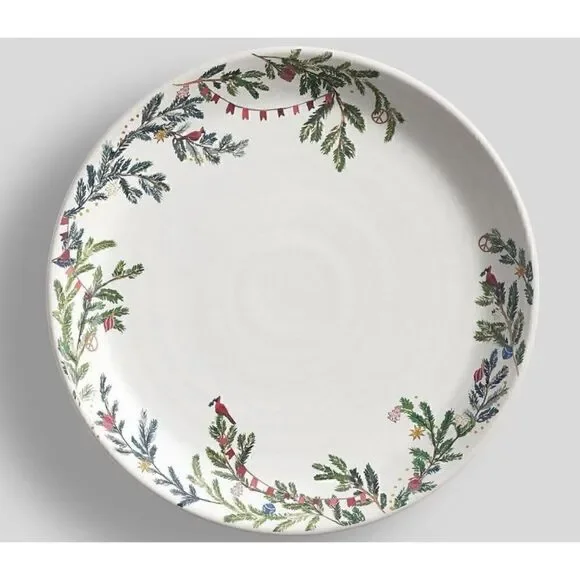 Pottery Barn Christmas In the Country Dinnerware Collection Dinner Plate