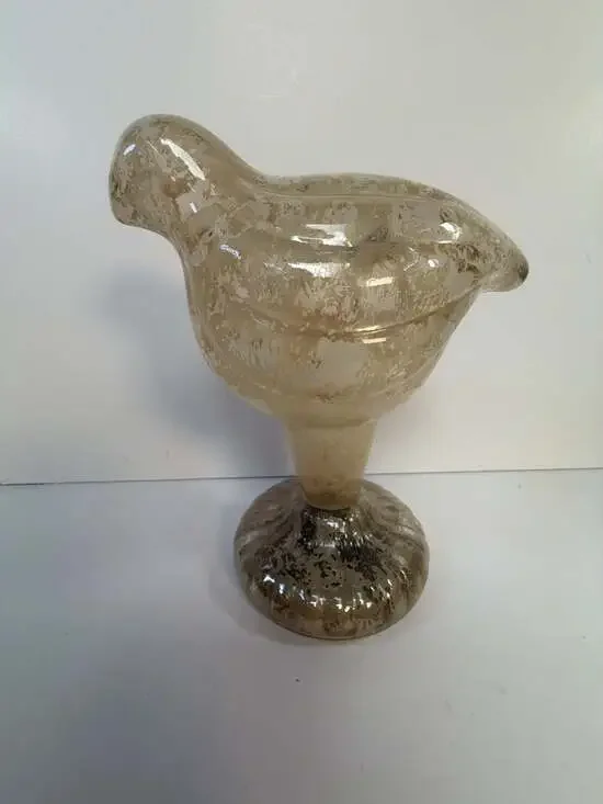 Pottery Barn Mercury Glass Bird Figurine Decorative Statue