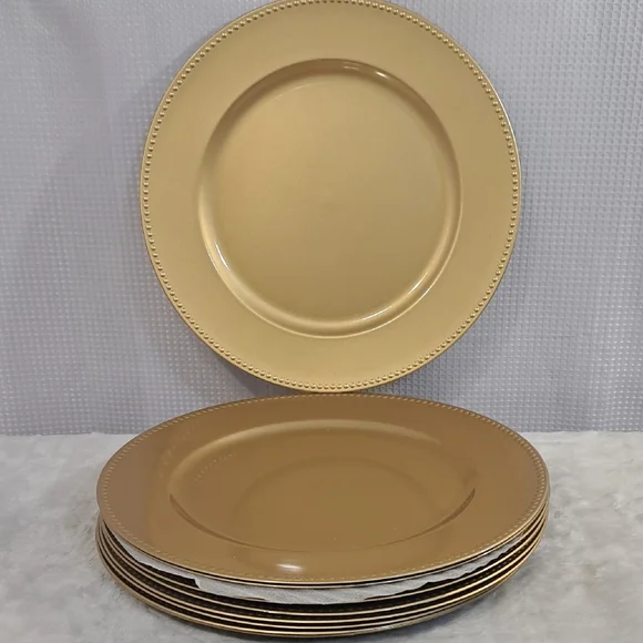 Elegant Gold Charger Plate Set