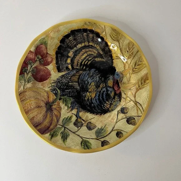 Pottery Barn Fresco Turkey Salad Plate 9