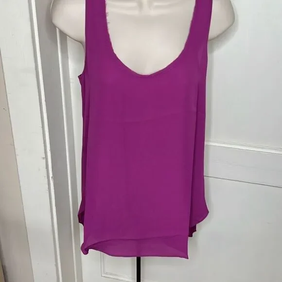 Krisa Tunic Tank Top in Huckleberry Purple NWT Size Small