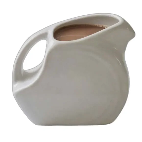 Fiestaware Fiesta 5 OZ Pitcher Mini Disk White CONTAINER CERAMIC