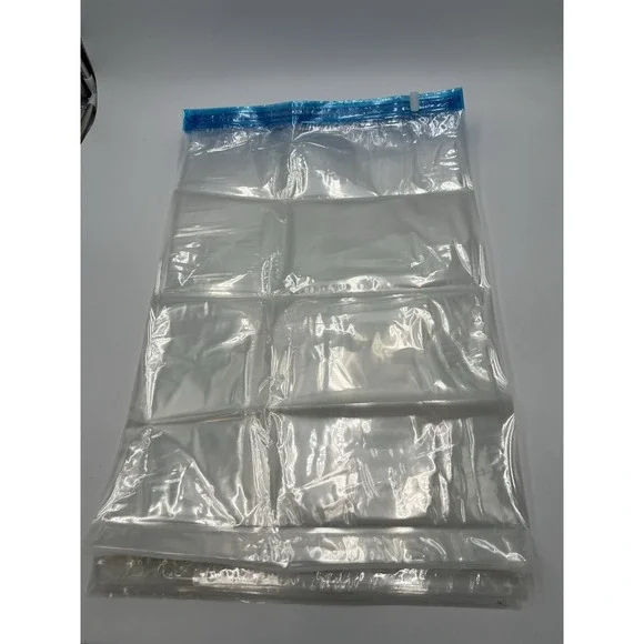 Lot of 12 Roll Up Travel Compression Storage Bags Reusable Space Saver 16x24