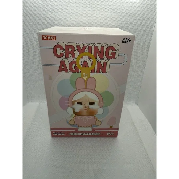 Pop Mart Cry Baby Crying Again Vinyl Face Plush Blind Box Duck You 2024 New