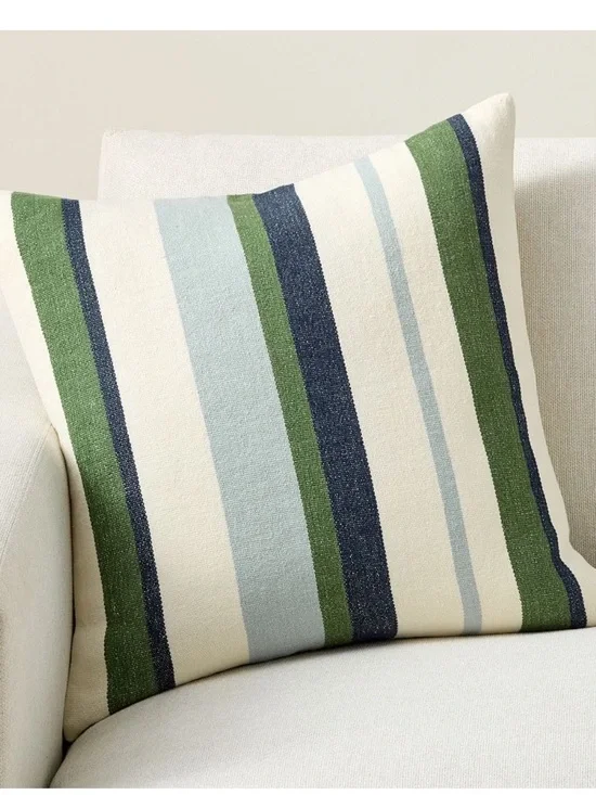 Pottery Barn Everyday Linen Striped Pillow Cover 1 20” x 20”