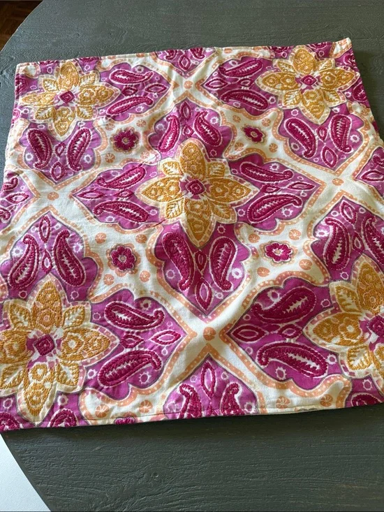Pottery Barn pink Euro pillow sham
