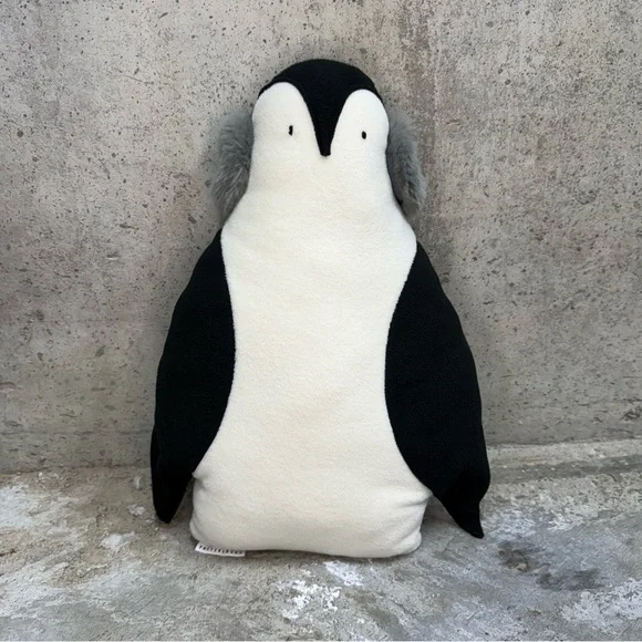 Pottery Barn Kids Muffy Penguin Plush Pillow Stuffed Animal Decor