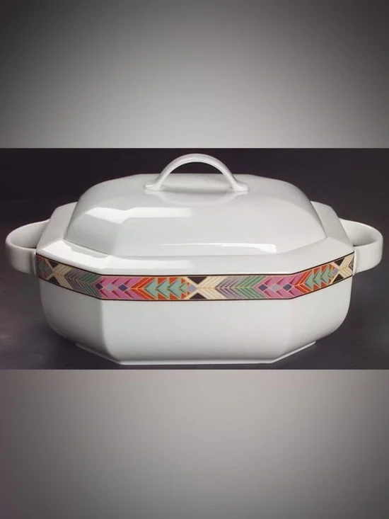 Cheyenne by VILLEROY & BOCH Octagonal Covered Vegetable West Germany Vintage