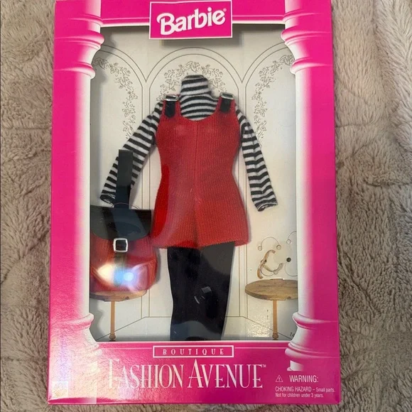 Fashion Avenue vintage Barbie outfit 1995 NIB purse, pants jumper turtleneck lot