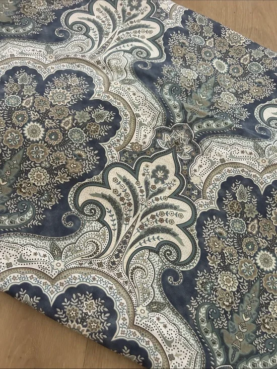 🦩Pottery Barn JORDANA paisley percale F/Q duvet cover
