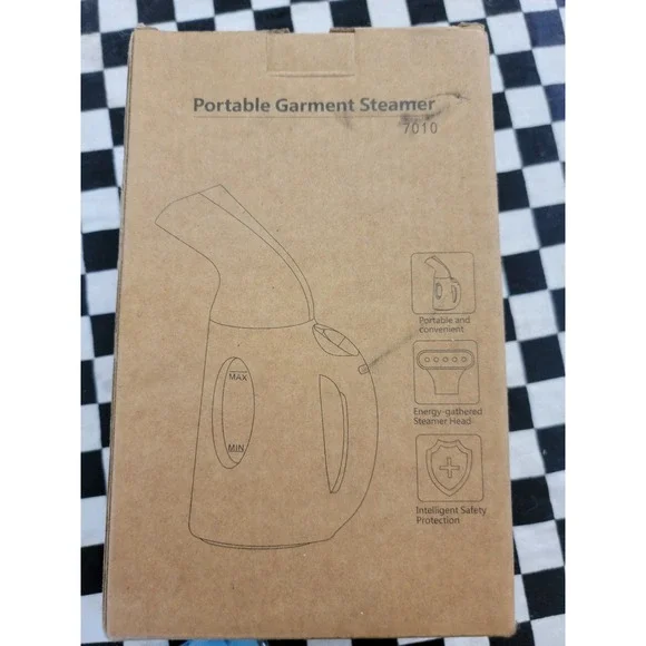 PORTABLE GARMENT STEAMER – COMPACT TRAVEL HANDHELD – NEW