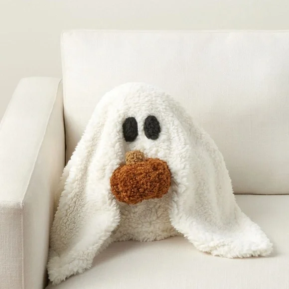 Pottery Barn Gus The Ghost with Pumpkin‎ Pillow