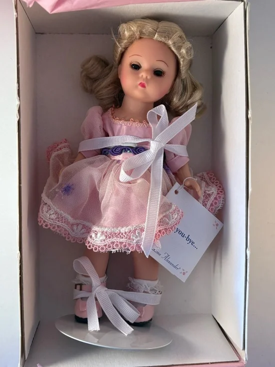 Madame Alexander Hush-You-Bye Doll #25235 W/Box Tags Stand Paperwork Blond Curls