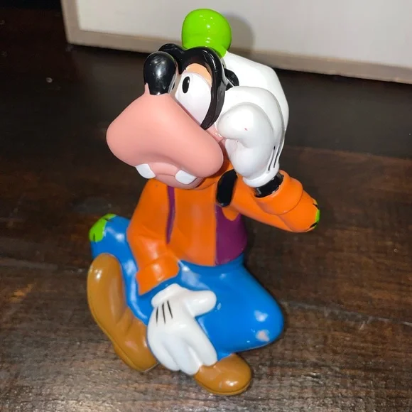 Collectible Rare‎ Vintage Walt Disney Goofy Hard Plastic Rubber Toy