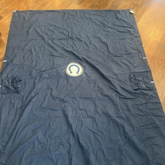 PB Teens Pottery Barn Colts Twin‎ Size Duvet Cover NFL Football Horseshoe Patch