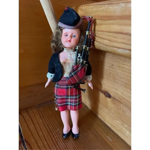 Vintage, 1950s, Scottish Folk Doll
