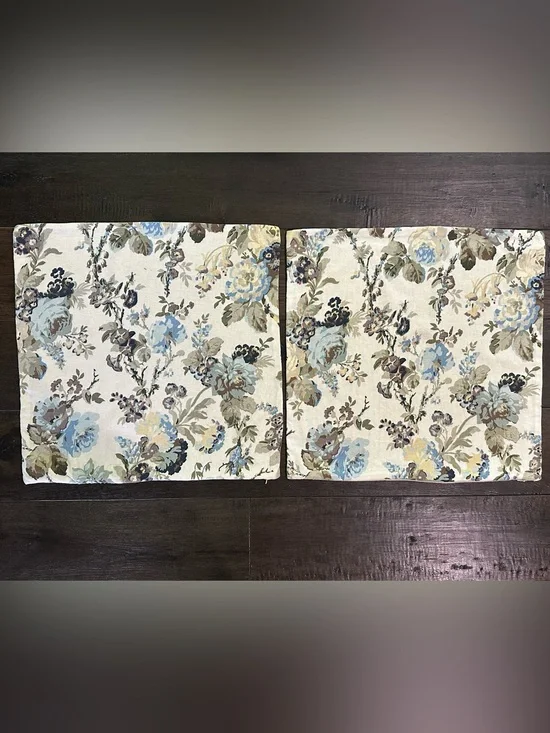 Pottery Barn Floral Pillow Covers 20x20