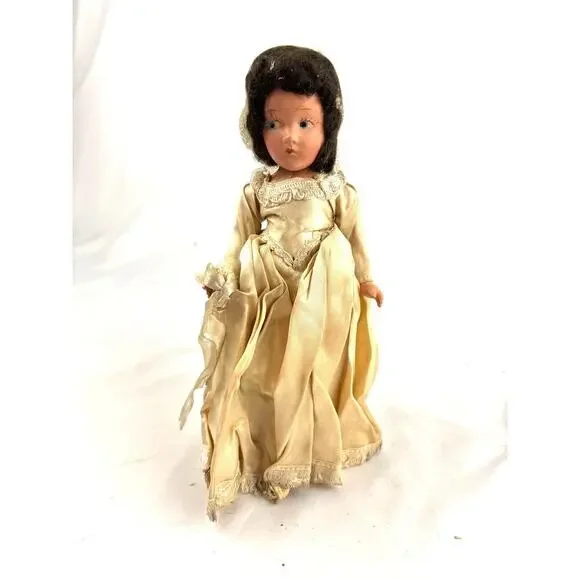 Vintage‎ Bisque Bride Doll 11