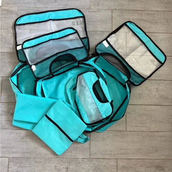 Travel Packing Cubes Set - Aqua