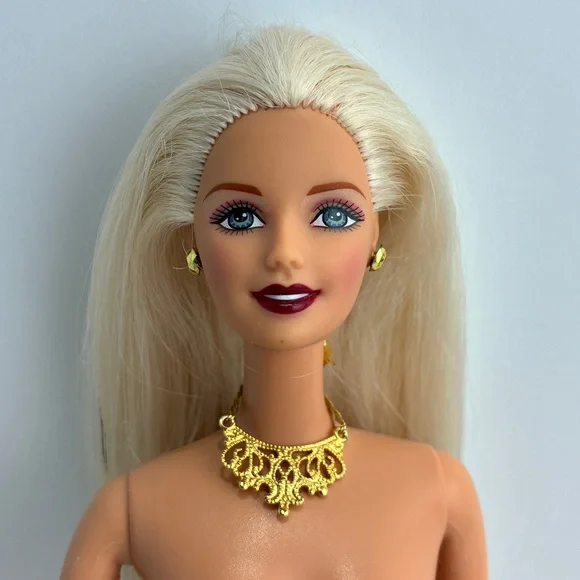 Barbie Doll CEO Face Blonde Hair Gold Accessories - Y2K New Year Holiday Release