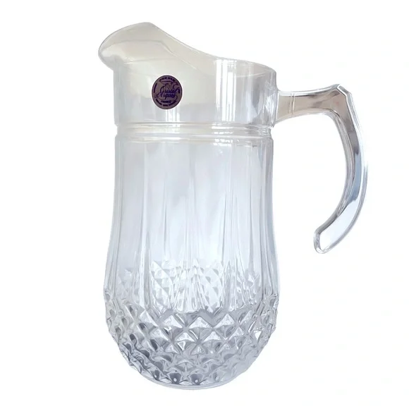 Cristal d’Arques Longchamp Pitcher 24% Lead Crystal Vintage 1.4 Liter
