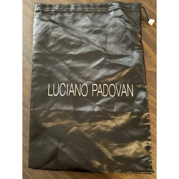 Luciano Padovan Dust Bag shoe Storage Pouch Black Draw string 15