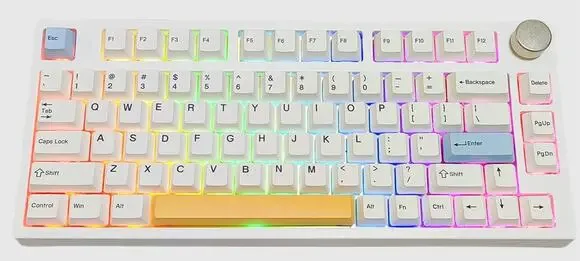 NJ80 AP Wireless Mechanical Keyboard Bluetooth RGB Hot Swap Programmable Knob