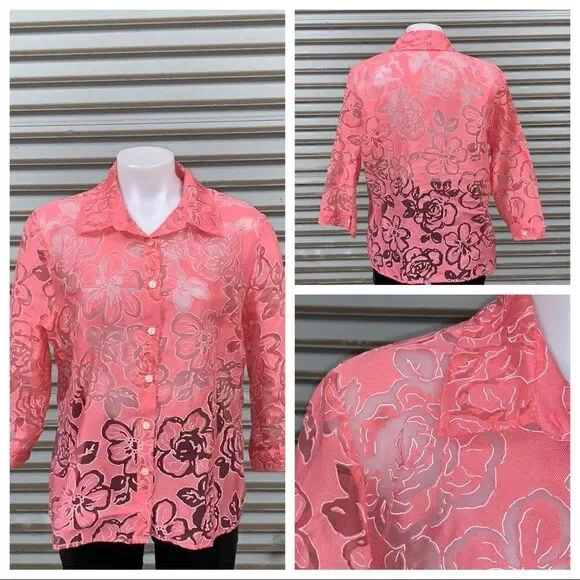 🛍️Elements size large blouse flowers