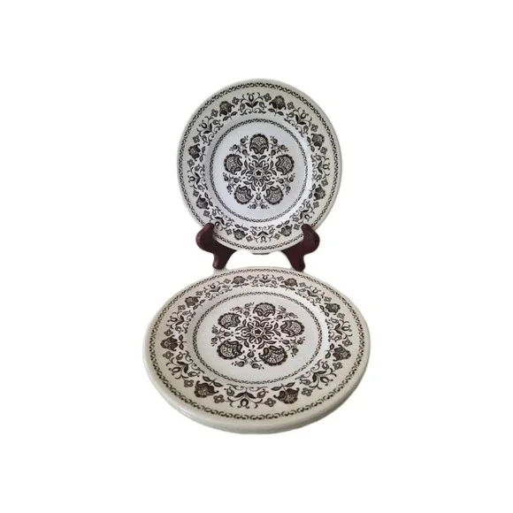 Wood & Sons WELLESLEY Salad Plate(s), Brown, Set Of 3