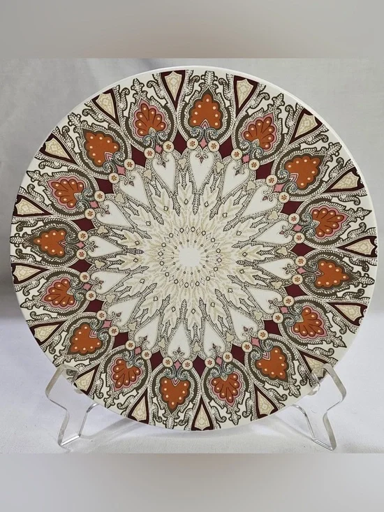 Pottery Barn 2 PAISLEY BROWN 8.75