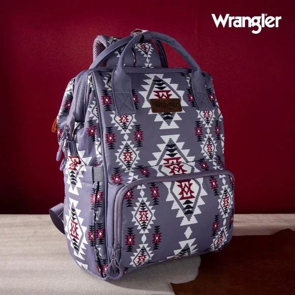 Wrangler Aztec Printed Callie Backpack - Lavender