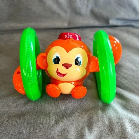 Bright Starts Roll & Glow Monkey Baby Toddler Toy