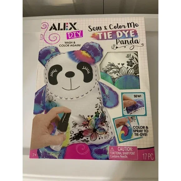 New Alex Toys Sew And Color Me Tie Dye‎ Panda Sealed