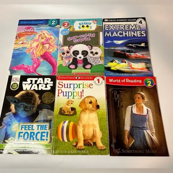 I Can Read Books, leveled readers Puppy Mermaid Space Pokémon (Set of 12)
