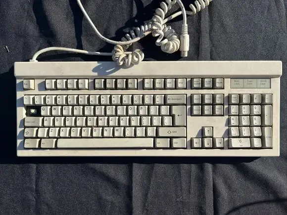 Vintage QX-101 Mechanical Keyboard Model QX-101 PS/2 Beige Keyboard Parts