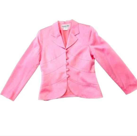 Christian Dior Pink Blazer With COA - SIZE 10